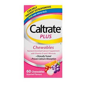 CALTRATE PLUS CHEW TABS 60