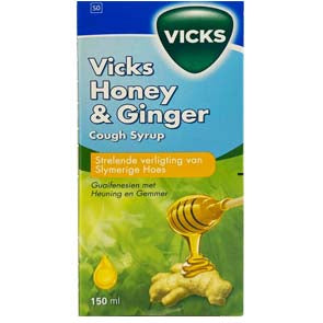 VICKS COUGH SYP 150ML HONEY & GINGER